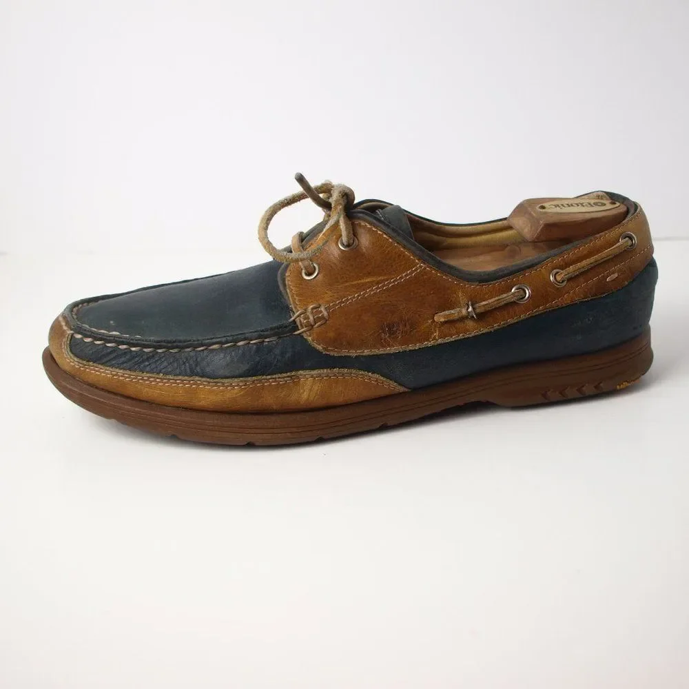 Johnston &‎ Murphy Brown & Blue Deck Shoes Size 8.5